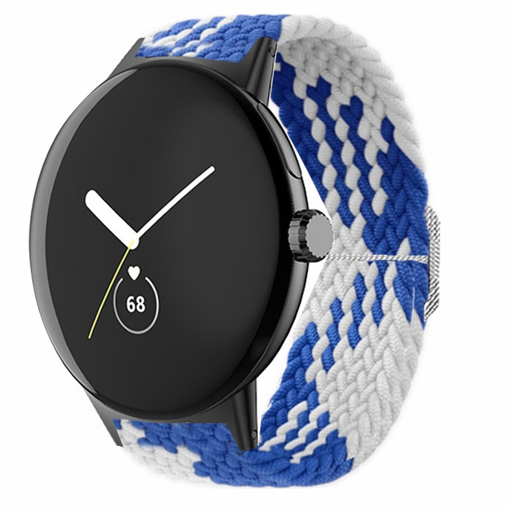 Nylon Universal Rem passer til Google Pixel Watch / Google Pixel Watch 2 - Blå#serie_5