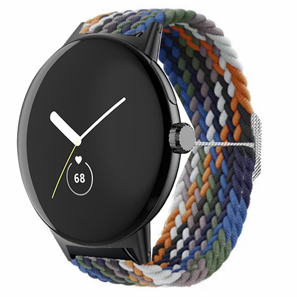 Nylon Universal Rem passer til Google Pixel Watch / Google Pixel Watch 2 - Flerfarvet#serie_6
