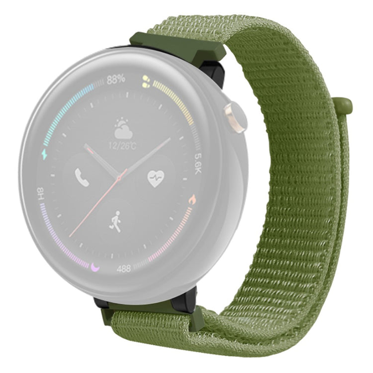 Rigtigt Elegant Nylon Rem passer til Amazfit Verge 2 - Grøn#serie_4