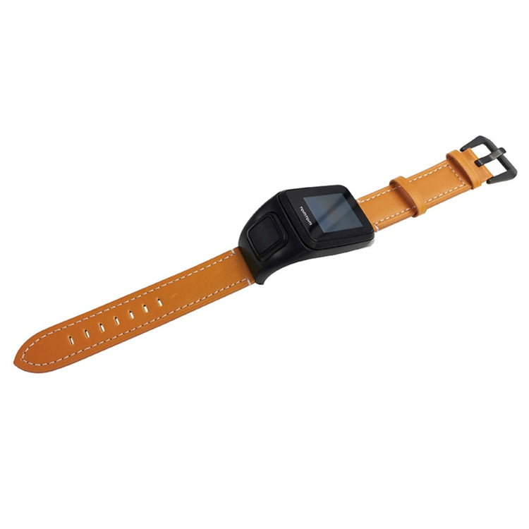 Rigtigt Cool Kunstlæder Universal Rem passer til Tomtom Smartwatch - Brun#serie_3