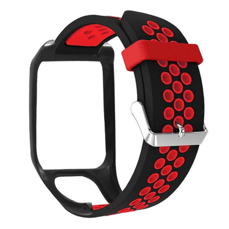 Super Holdbart Silikone Universal Rem passer til Tomtom Smartwatch - Rød#serie_1