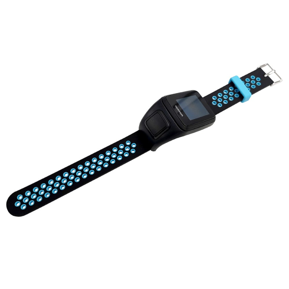 Super Holdbart Silikone Universal Rem passer til Tomtom Smartwatch - Blå#serie_3