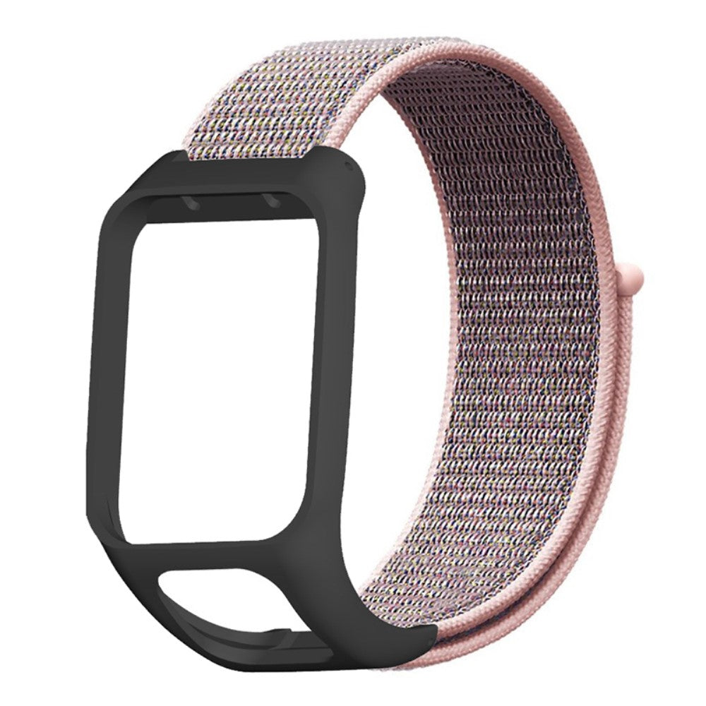 Mega Cool Nylon Universal Rem passer til Tomtom Smartwatch - Pink#serie_1