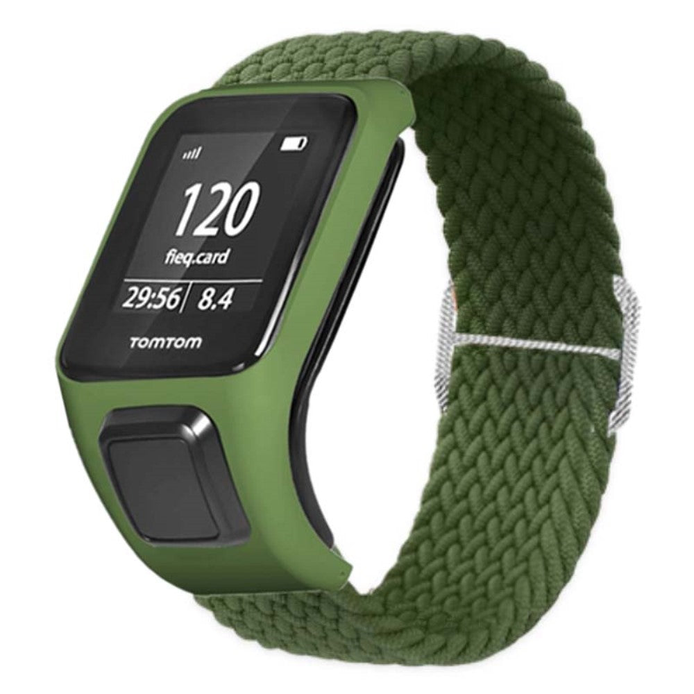 Meget Godt Nylon Universal Rem passer til Tomtom Smartwatch - Grøn#serie_10