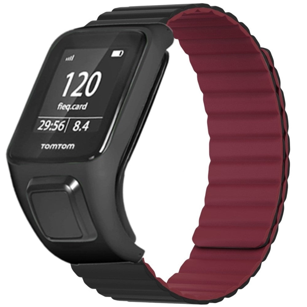 Meget Kønt Silikone Universal Rem passer til Tomtom Smartwatch - Rød#serie_3