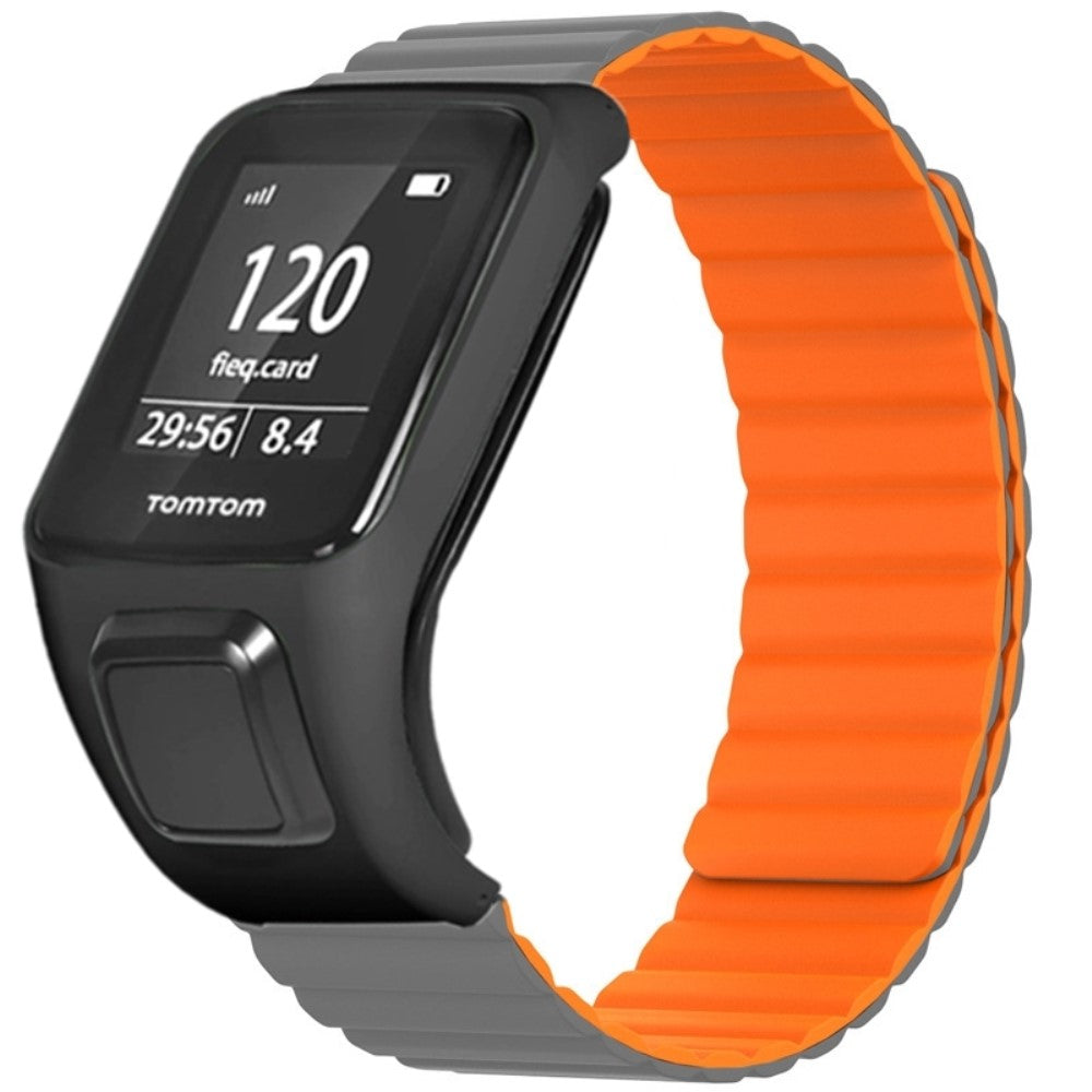 Meget Kønt Silikone Universal Rem passer til Tomtom Smartwatch - Orange#serie_5