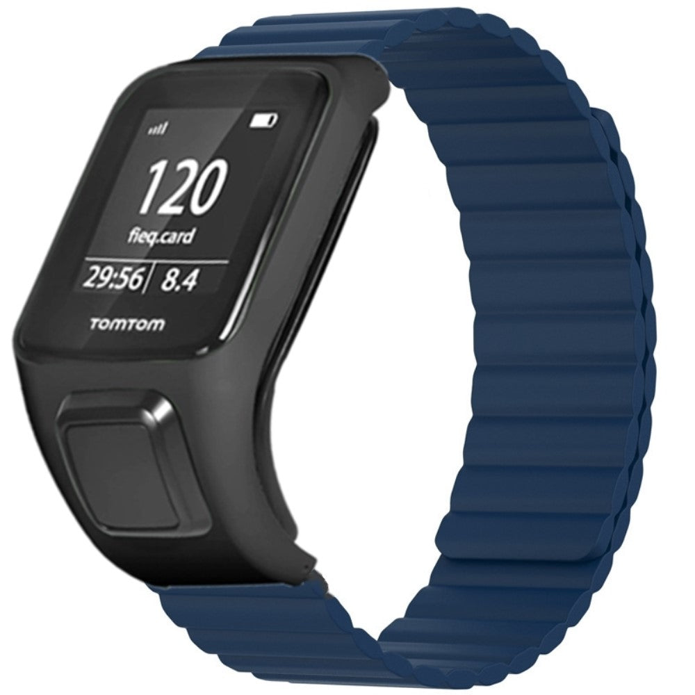Meget Kønt Silikone Universal Rem passer til Tomtom Smartwatch - Blå#serie_8