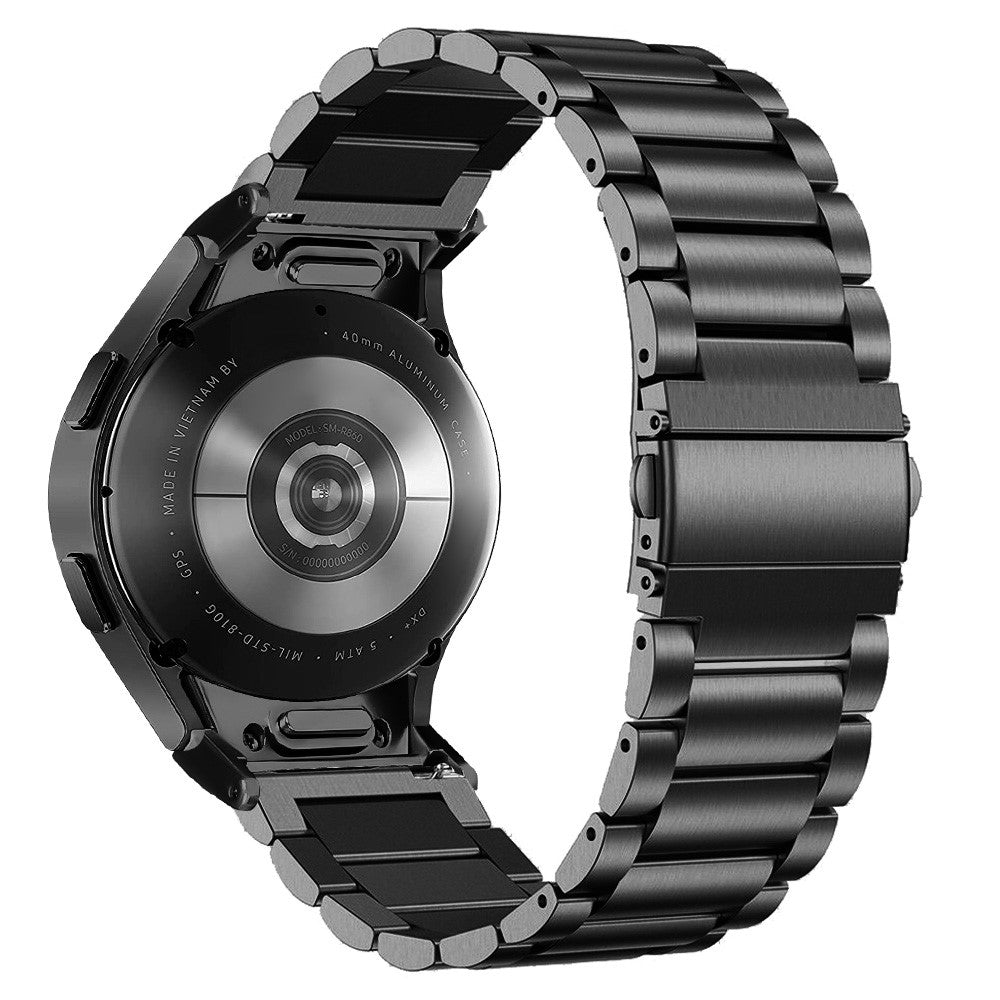 Komfortabel Metal Universal Rem passer til Samsung Smartwatch - Sort#serie_092