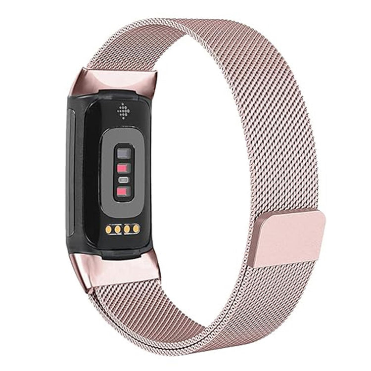 Fint Metal Universal Rem passer til Fitbit Charge 3 / Fitbit Charge 4 - Pink#serie_5