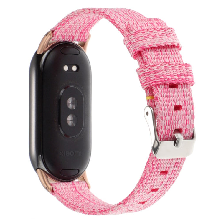 Super Smuk Nylon Rem passer til Xiaomi Smart Band 8 - Pink#serie_5