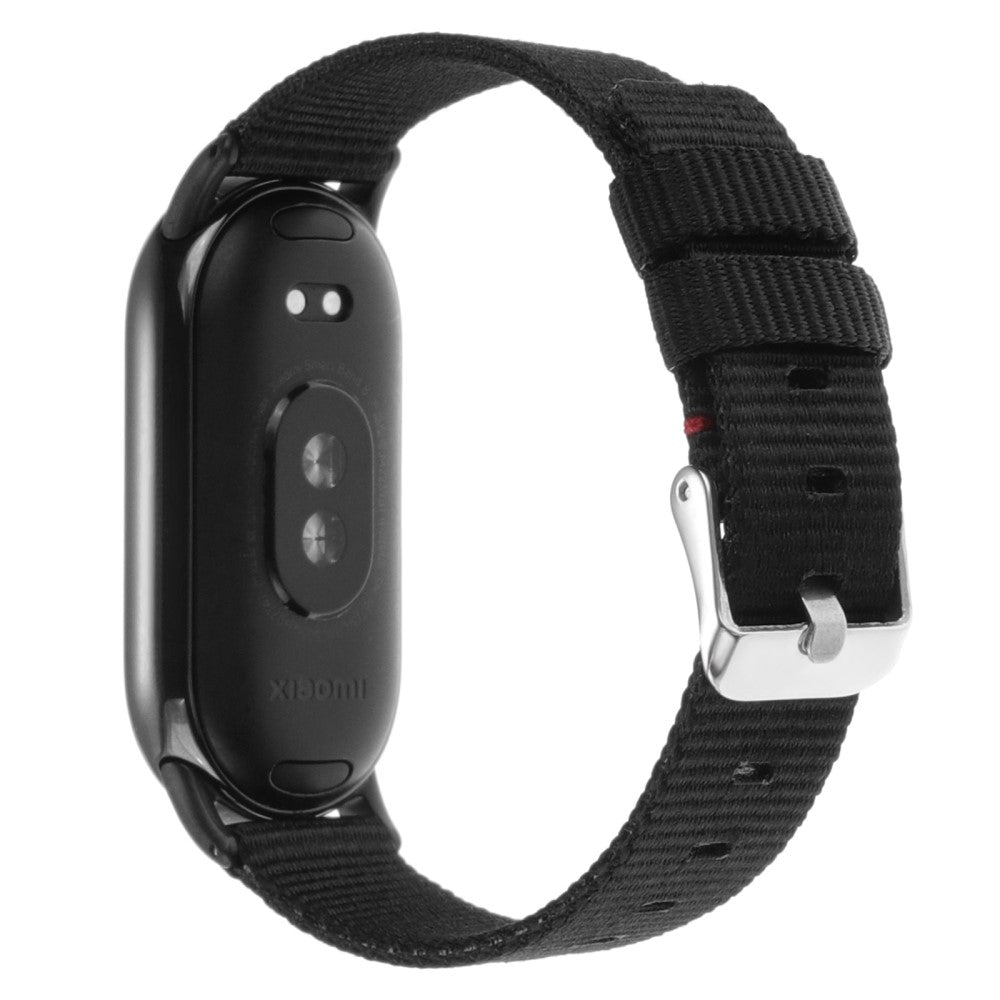 Super Smuk Nylon Rem passer til Xiaomi Smart Band 8 - Sort#serie_8