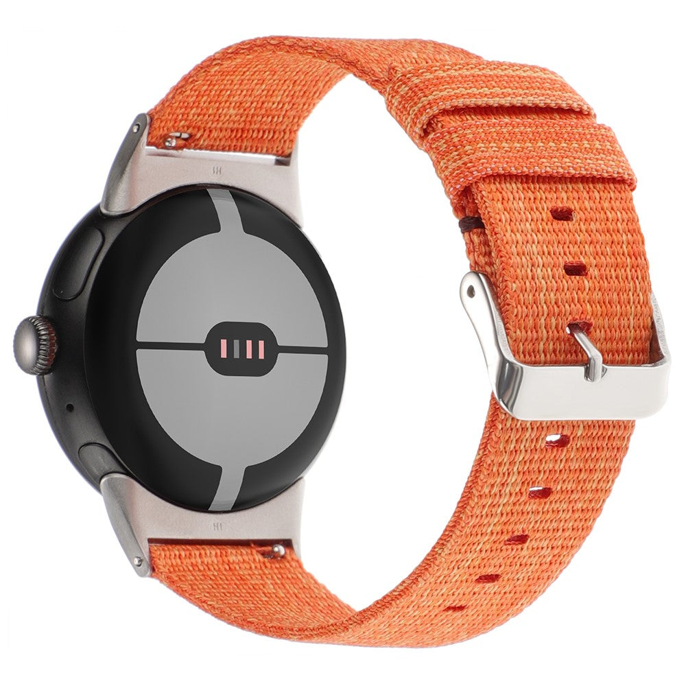 Nylon Universal Rem passer til Google Pixel Watch / Google Pixel Watch 2 - Orange#serie_4