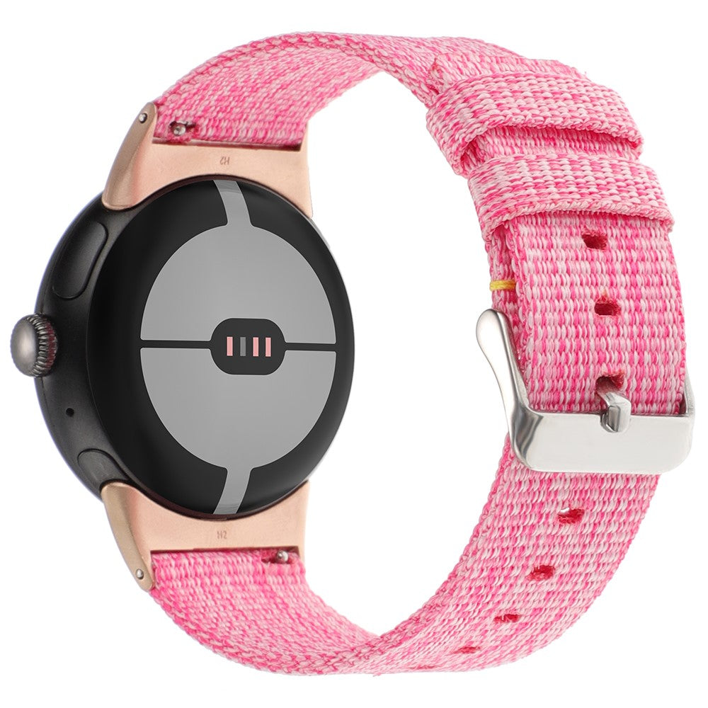 Nylon Universal Rem passer til Google Pixel Watch / Google Pixel Watch 2 - Pink#serie_9