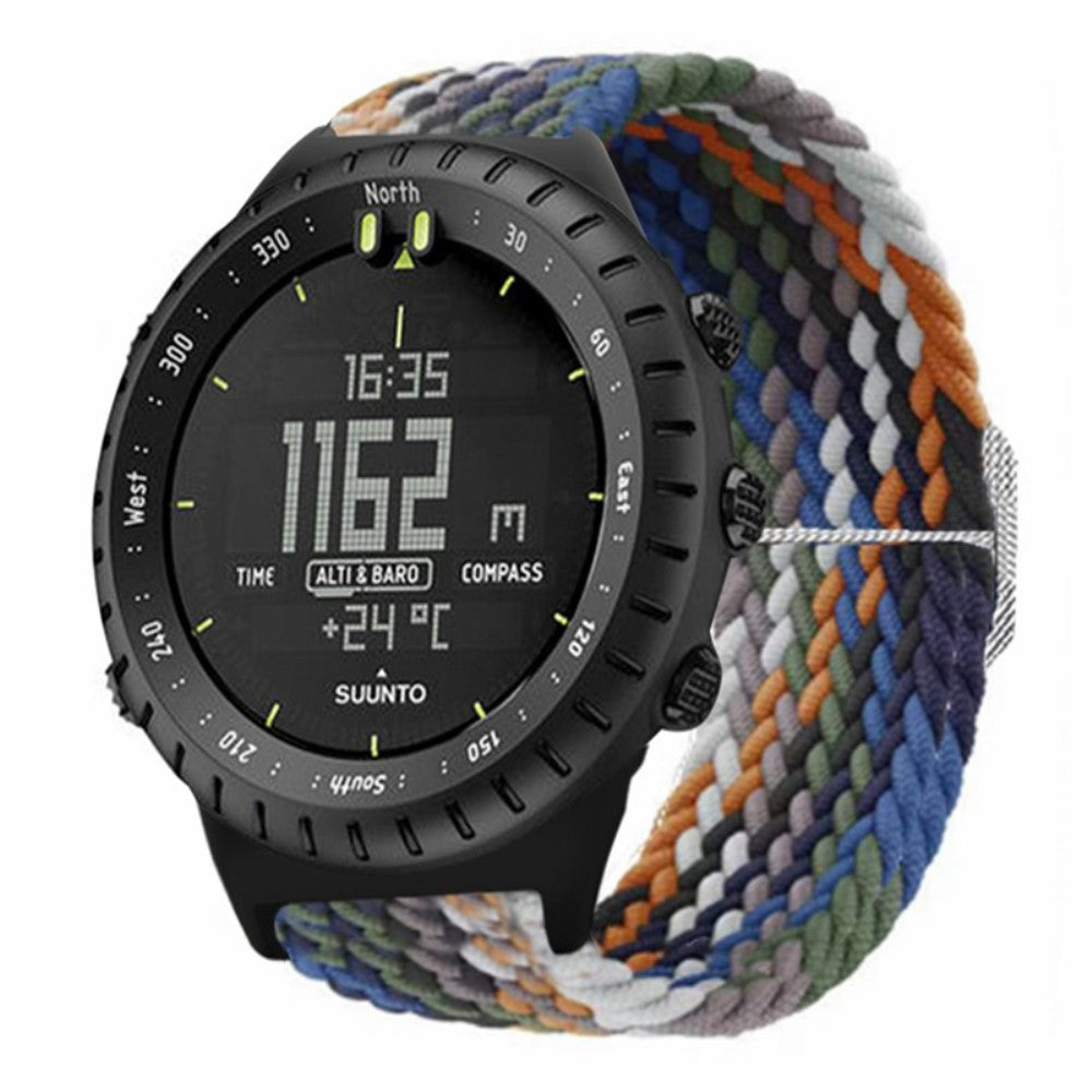 Rigtigt Kønt Nylon Rem passer til Suunto Core - Flerfarvet#serie_13