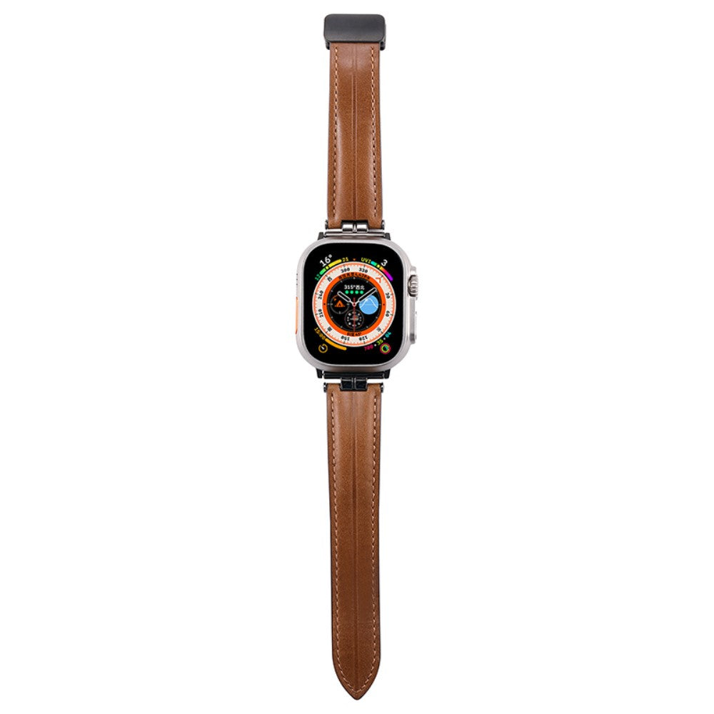Super Fint Kunstlæder Universal Rem passer til Apple Smartwatch - Hvid#serie_4