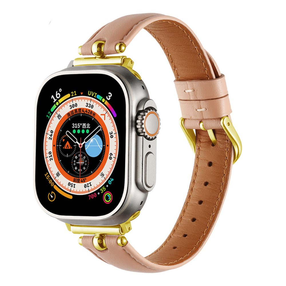 Helt Vildt Rart Kunstlæder Universal Rem passer til Apple Smartwatch - Pink#serie_2