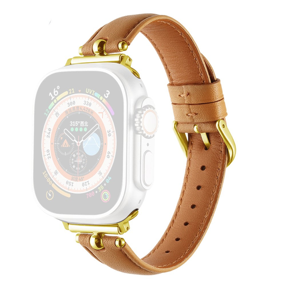 Helt Vildt Rart Kunstlæder Universal Rem passer til Apple Smartwatch - Brun#serie_5