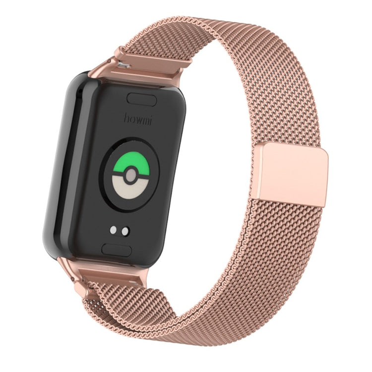 Meget Fint Metal Rem passer til Xiaomi Smart Band 8 Pro - Pink#serie_10