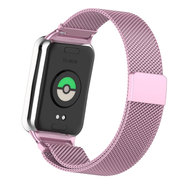 Meget Fint Metal Rem passer til Xiaomi Smart Band 8 Pro - Pink#serie_11