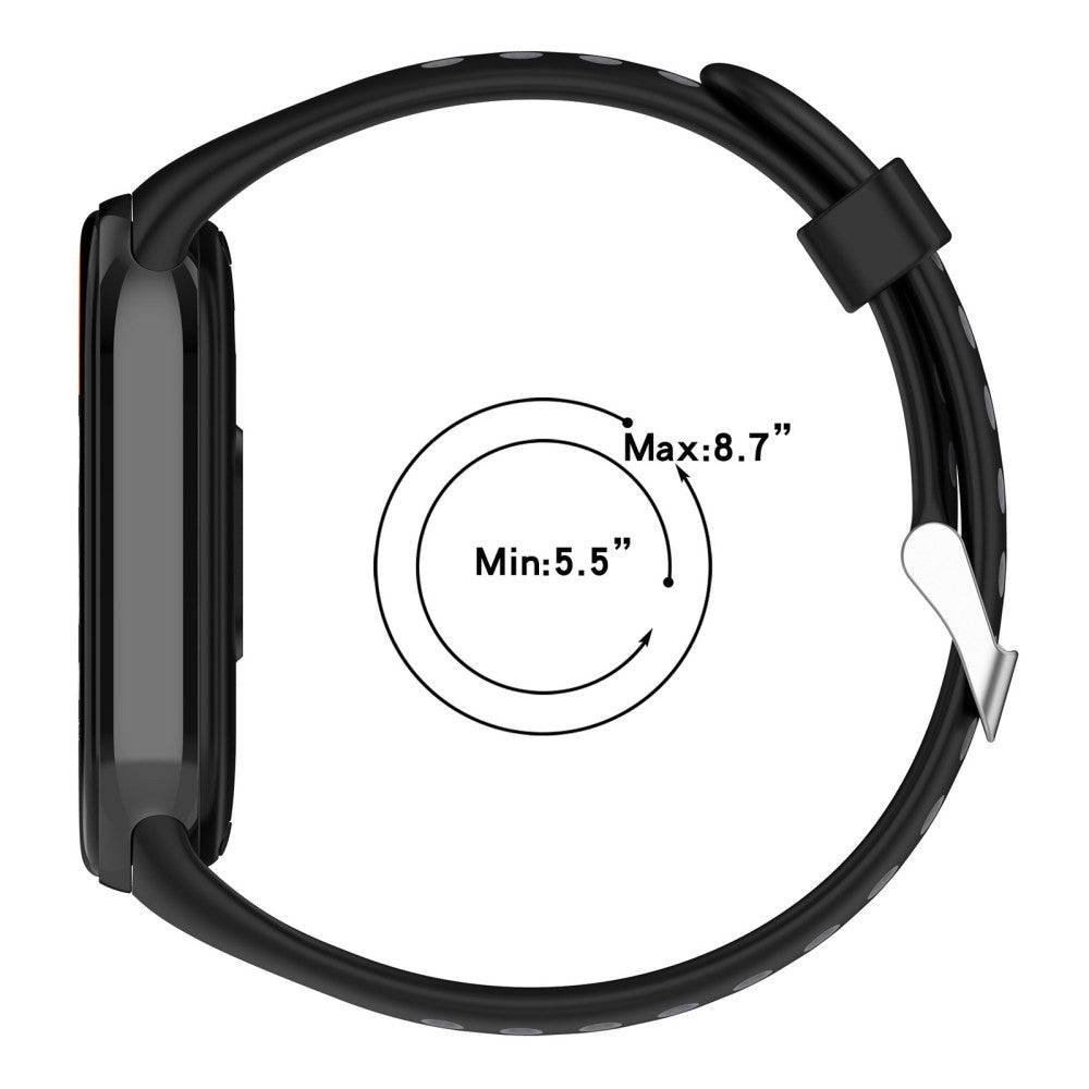 Vildt Sejt Silikone Rem passer til Xiaomi Smart Band 8 - Gul#serie_2