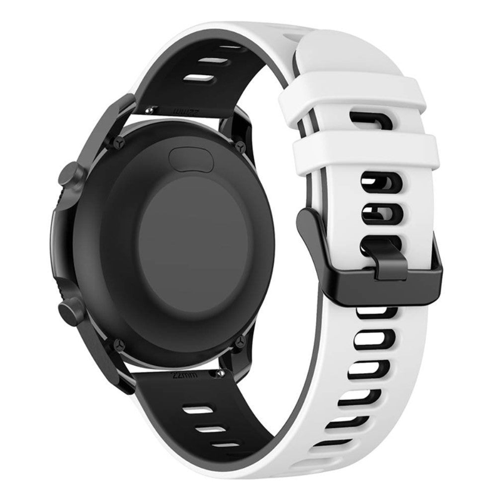 Rigtigt Sejt Silikone Universal Rem passer til Smartwatch - Hvid#serie_1