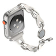 Apple Smartwatch Metall Och Konstläder Universell Armband