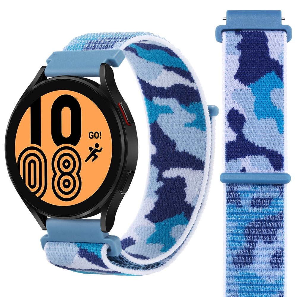 Rigtigt Godt Nylon Universal Rem passer til Smartwatch - Blå#serie_6