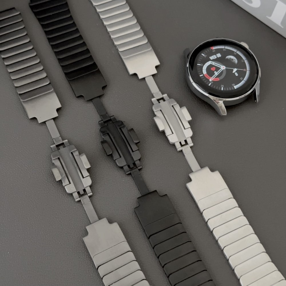 Smuk Metal Universal Rem passer til Smartwatch - Sølv#serie_1