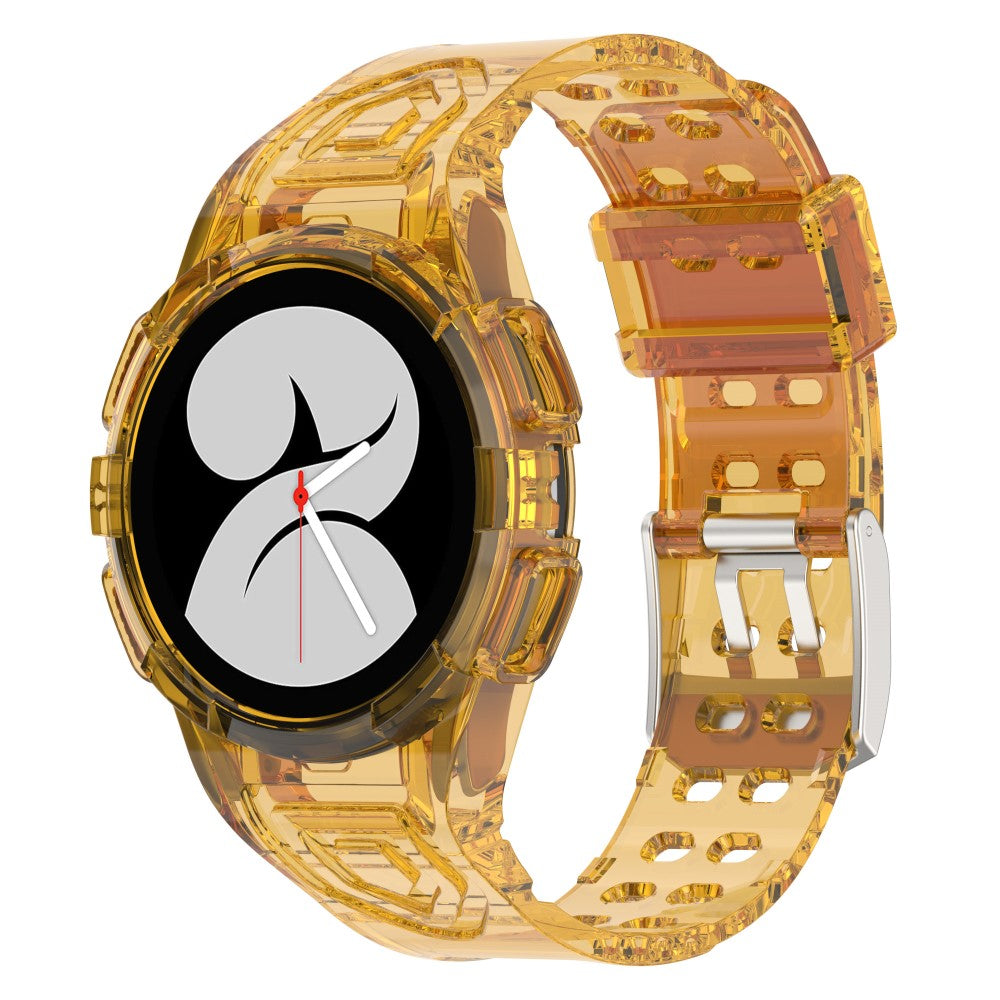 Glimrende Silikone Rem passer til Samsung Galaxy Watch 4 (40mm) - Orange#serie_9