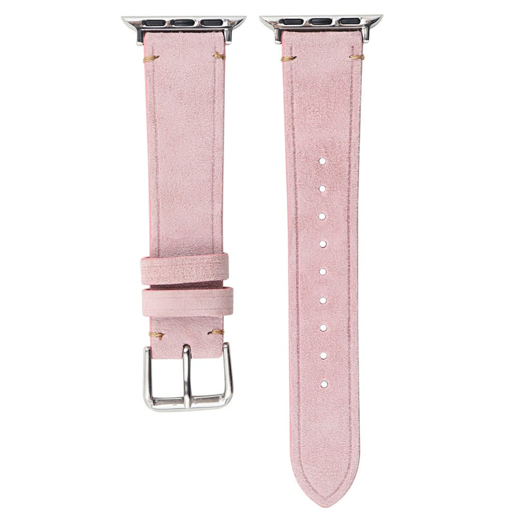Cool Kunstlæder Universal Rem passer til Apple Smartwatch - Pink#serie_4