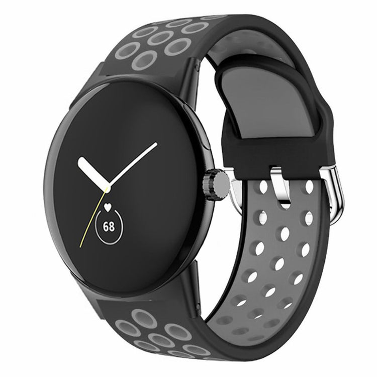 Silikone Universal Rem passer til Google Pixel Watch / Google Pixel Watch 2 - Sølv#serie_3