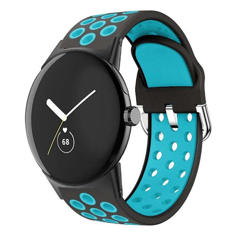 Silikone Universal Rem passer til Google Pixel Watch / Google Pixel Watch 2 - Blå#serie_4