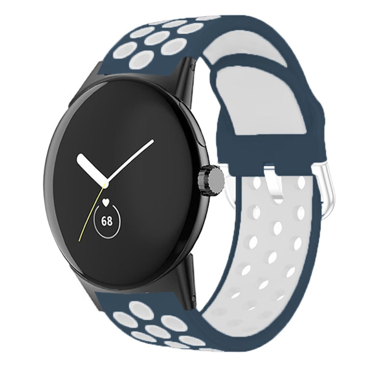Silikone Universal Rem passer til Google Pixel Watch / Google Pixel Watch 2 - Blå#serie_7