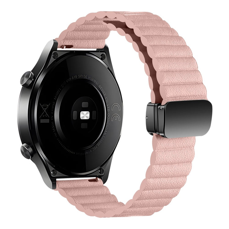 Fortrinligt Kunstlæder Universal Rem passer til Smartwatch - Pink#serie_11