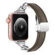 Supercoolt Apple Smartwatch Äkta Läder Universell Armband