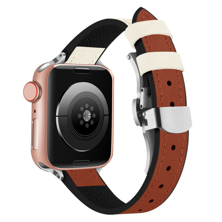 Meget Komfortabel Kunstlæder Universal Rem passer til Apple Smartwatch - Brun#serie_8