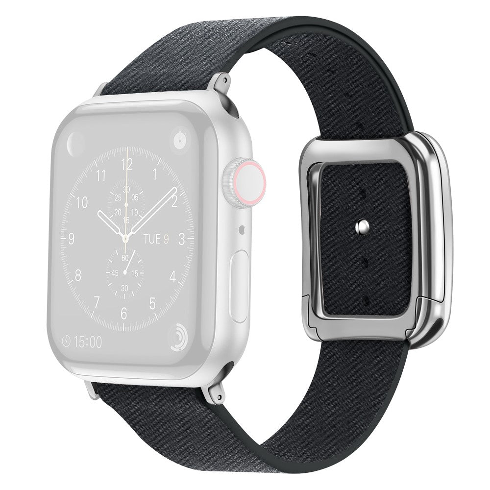 Helt Vildt Godt Kunstlæder Universal Rem passer til Apple Smartwatch - Sort#serie_3