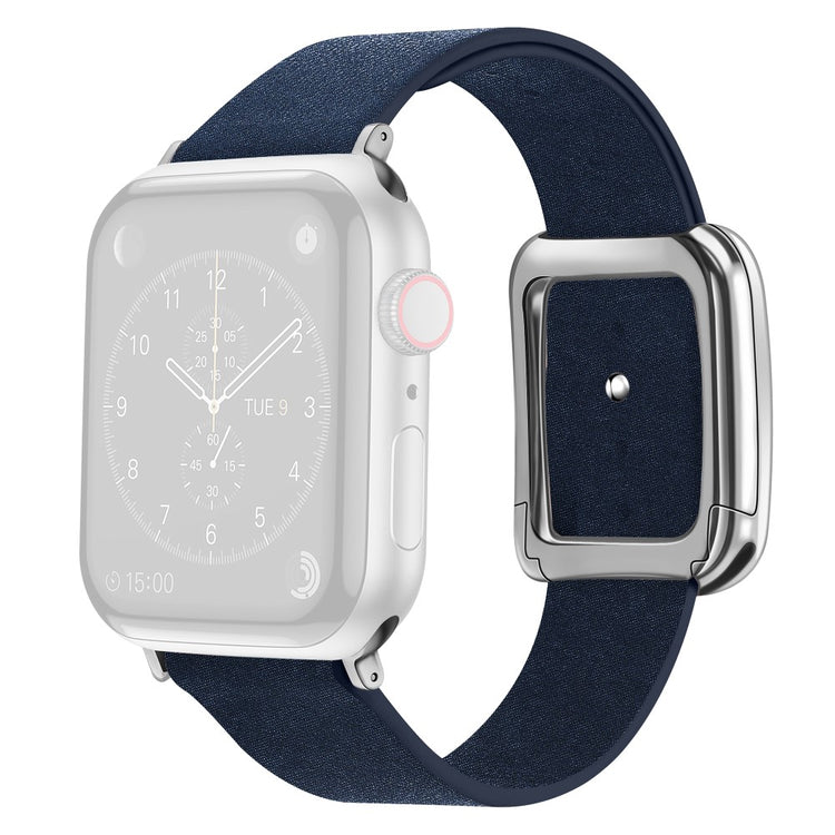 Helt Vildt Godt Kunstlæder Universal Rem passer til Apple Smartwatch - Blå#serie_4