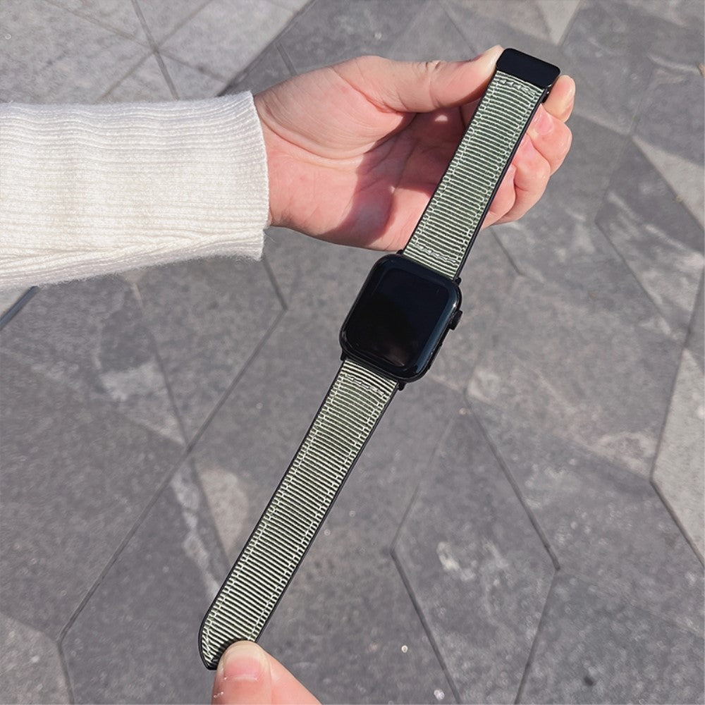 Super Flot Nylon Universal Rem passer til Apple Smartwatch - Grøn#serie_1