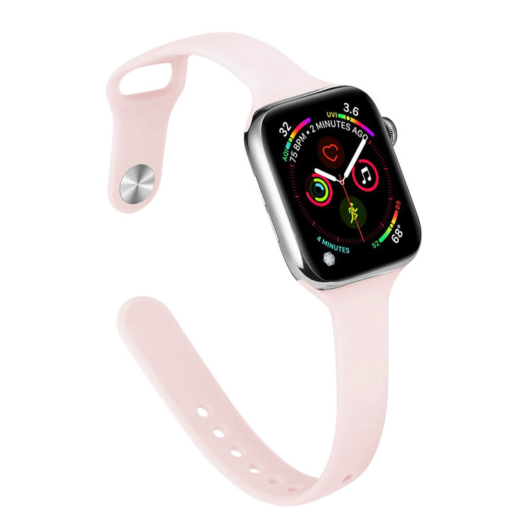 Flot Silikone Universal Rem passer til Apple Smartwatch - Pink#serie_10