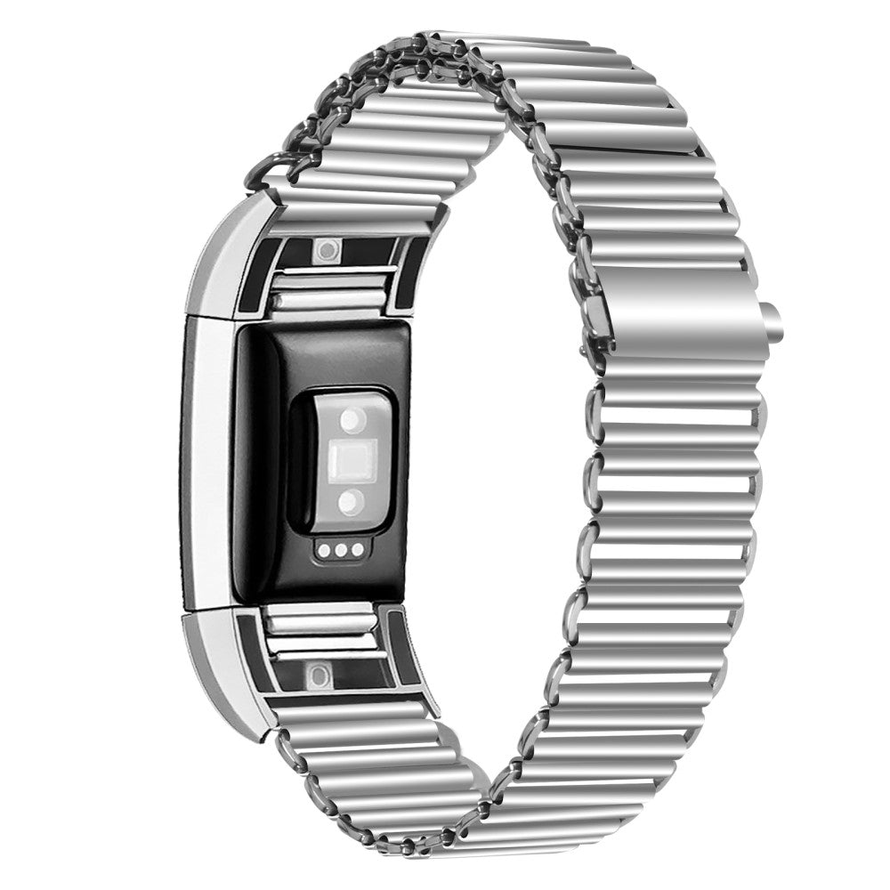 Fortrinligt Metal Rem passer til Fitbit Charge 2 - Sølv#serie_111
