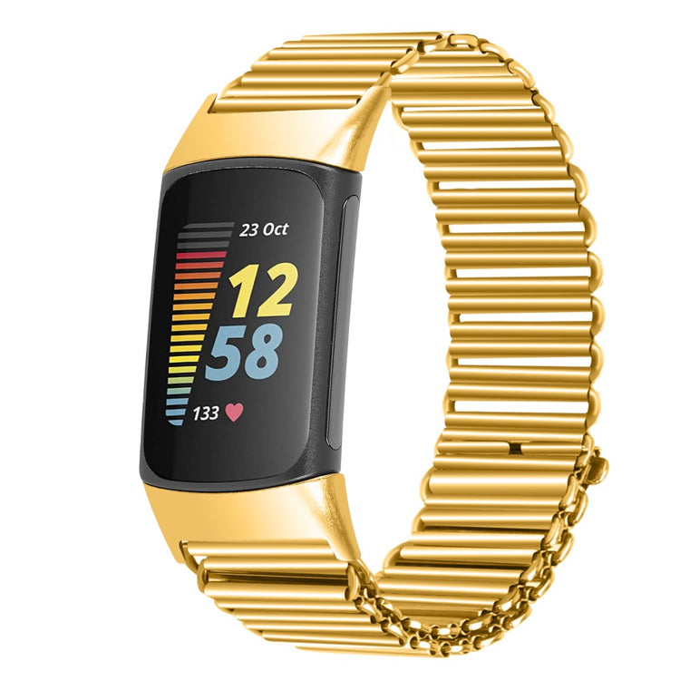 Fint Metal Universal Rem passer til Fitbit Charge 5 / Fitbit Charge 6 - Guld#serie_2