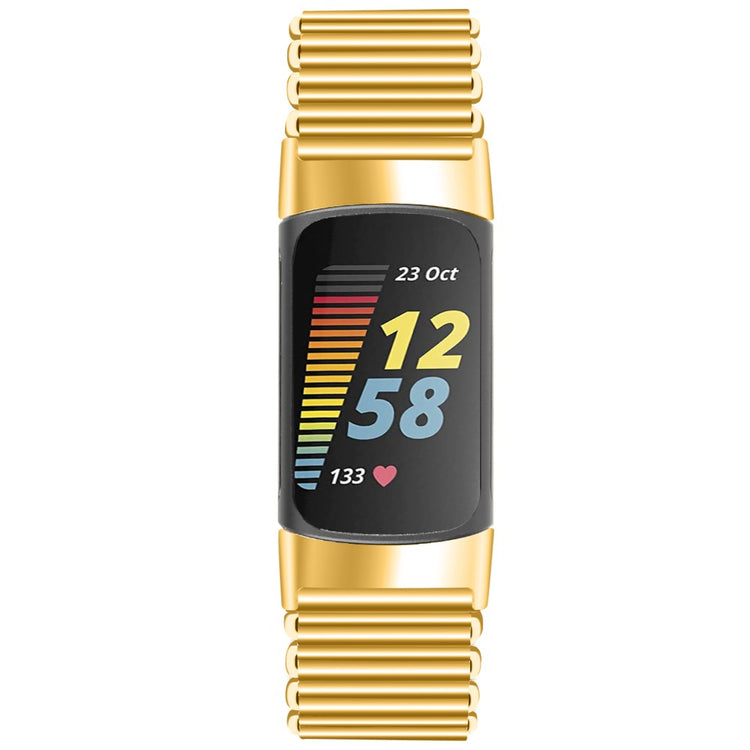 Fint Metal Universal Rem passer til Fitbit Charge 5 / Fitbit Charge 6 - Guld#serie_2