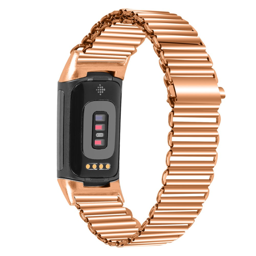Fint Metal Universal Rem passer til Fitbit Charge 5 / Fitbit Charge 6 - Pink#serie_3