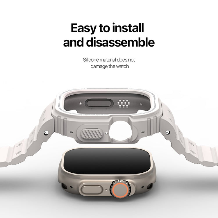 Silikone Universal Rem passer til Apple Watch Ultra / Apple Watch Ultra 2 - Hvid#serie_1