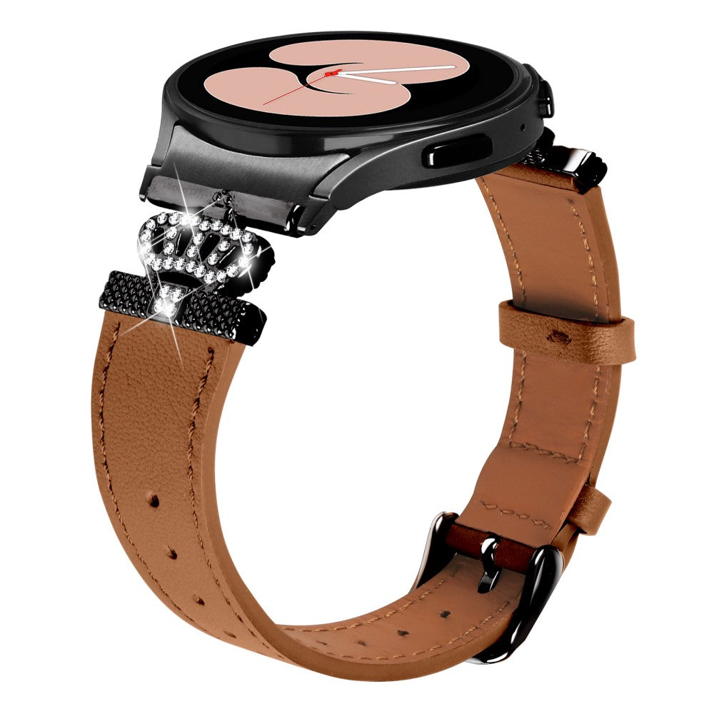 Mega Skøn Ægte Læder Universal Rem passer til Samsung Smartwatch - Brun#serie_1