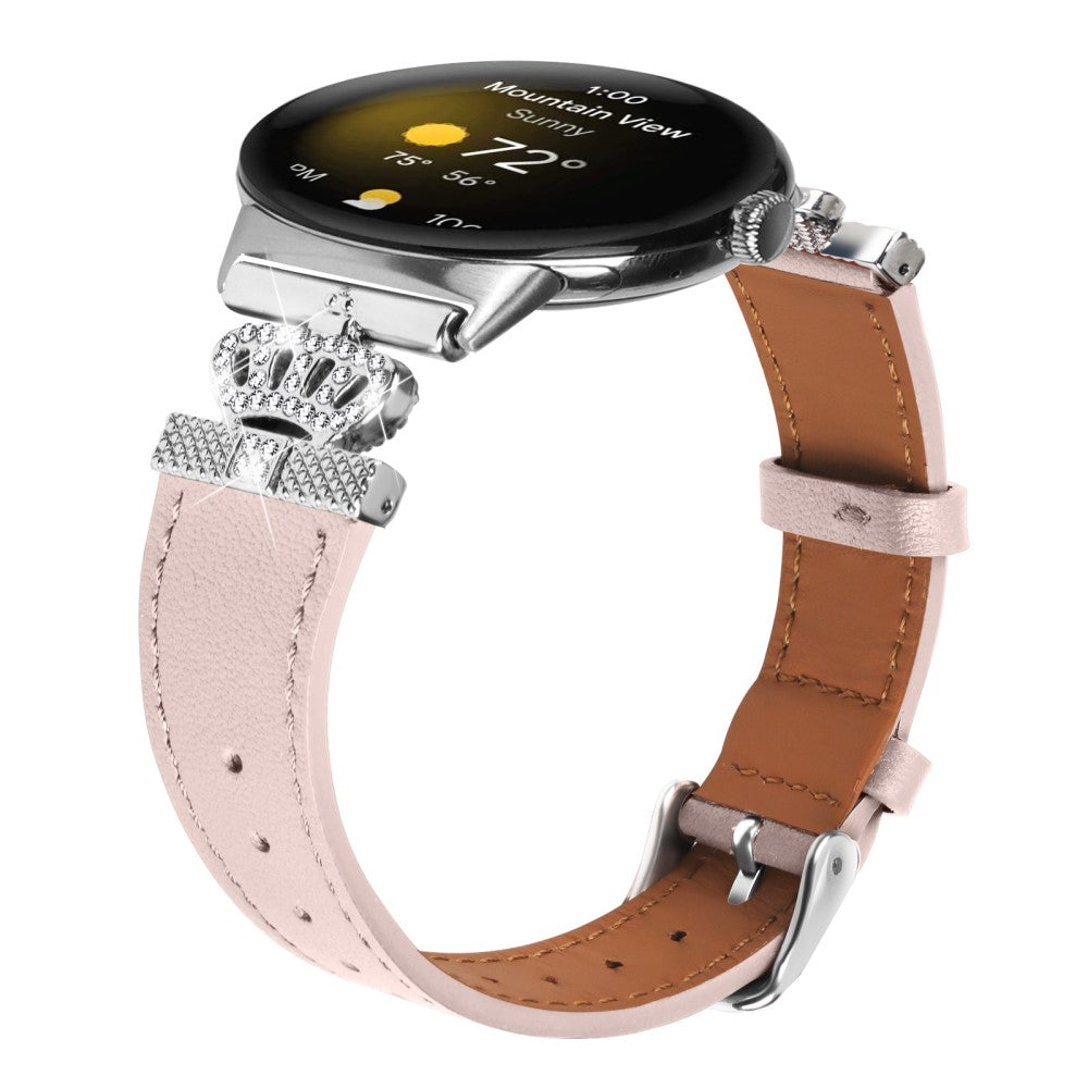 Mega Cool Ægte Læder Rem passer til Google Pixel Watch - Pink#serie_4