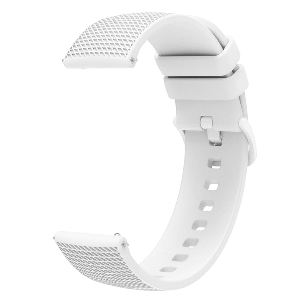 Sejt Silikone Universal Rem passer til Smartwatch - Hvid#serie_2