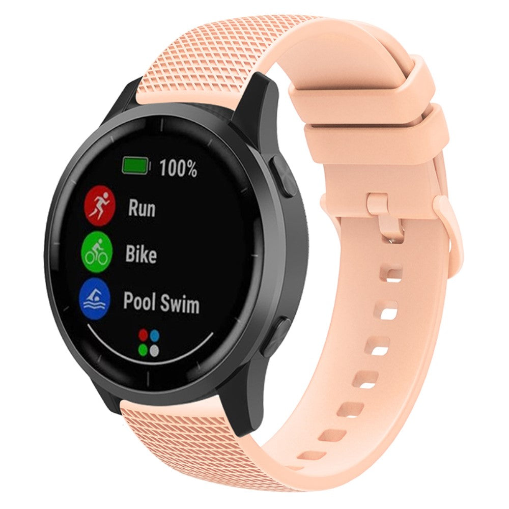 Sejt Silikone Universal Rem passer til Smartwatch - Pink#serie_6