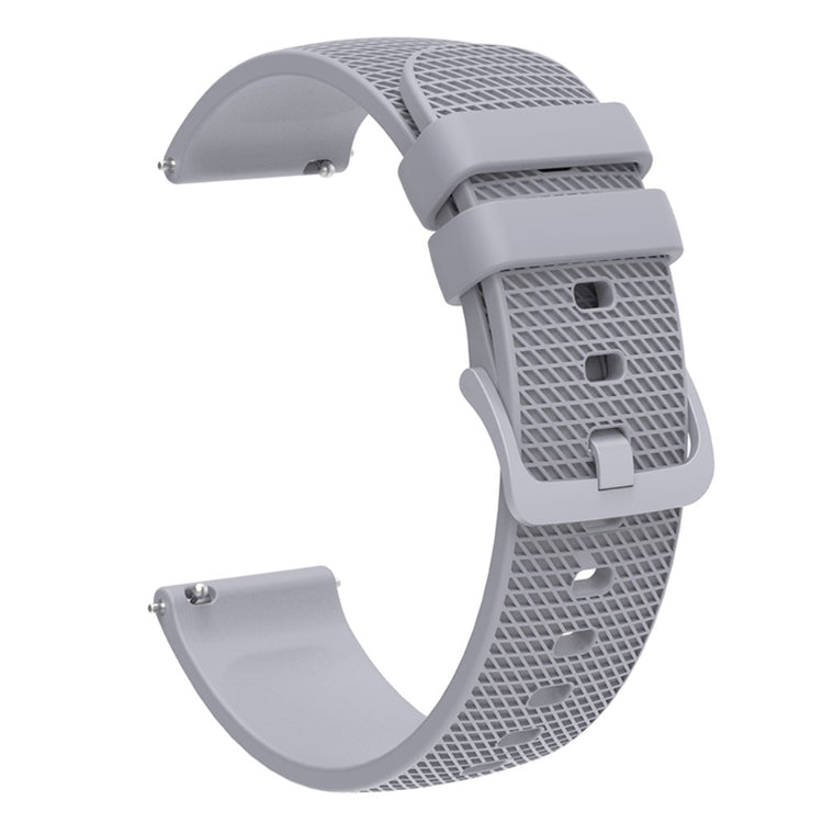 Sejt Silikone Universal Rem passer til Smartwatch - Sølv#serie_9